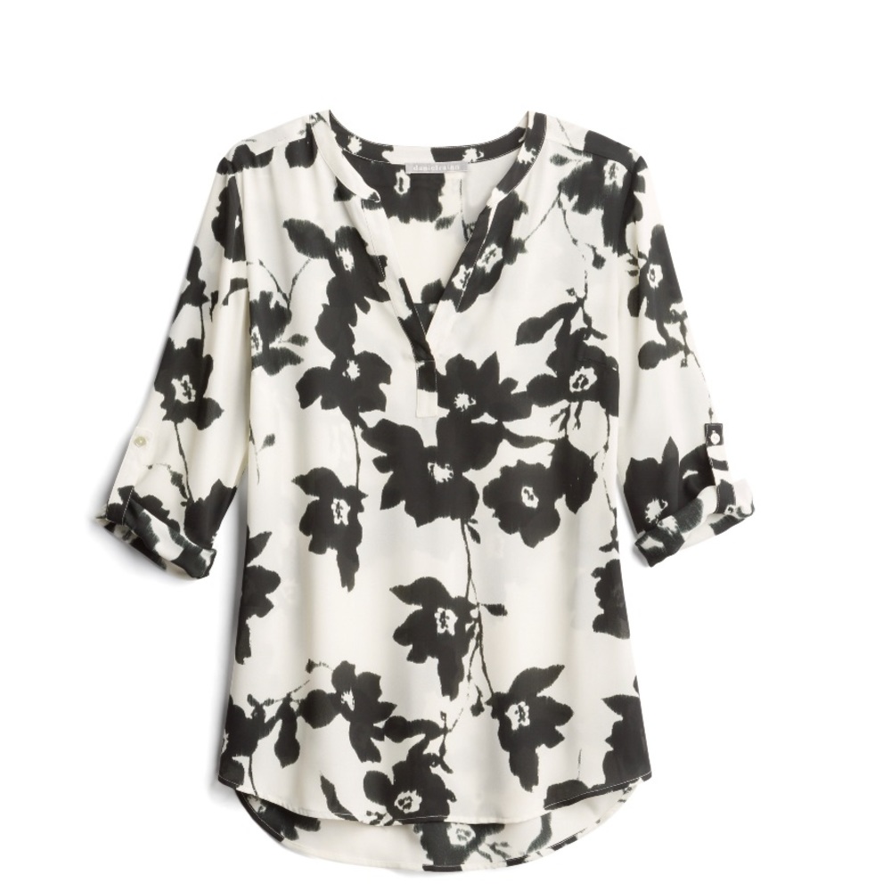 Daniel Rainn Maternity Split Neck Blouse